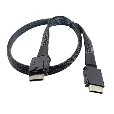 OcuLink PCIe PCI-Express SFF-8611 4i to OcuLink SFF-8611 4I SSD Data Active Cable 0.5m/1.0m