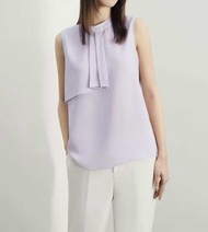 G2000 เสื้อเบลาส์ผู้หญิงสีม่วงพาสเทล เสื้อทำงานสำหรับผู้หญิง