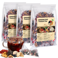 Ginseng Five Treasures Tea Kidney Tea Traditional Chinese Herbal Tea Natural Organic Kidney Cleanse