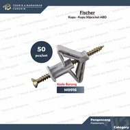 FISHER FISER VISER PENGENCANG SEKRUP GYPSUM GIPSUM KUPU KUPU PESAWAT 50PCS/SET ABD