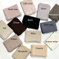 BY.WIDYS- Halwa rayon viscose shawl| Pashmina RAYON VISCOSE | 180x65| Overdeck/double stitch