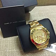 MARC By Marc Jacobs 春漾光芒三眼計時腕錶-金/40mm