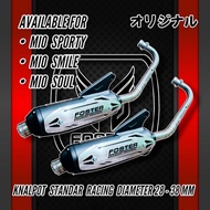 Standard Racing Inlet Exhaust 28-38MM Yamaha MIO, MIO M3, GEAR125, FINO125, XRIDE125, FREEGO125 ETC.