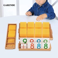 [Garende] Montessori Math Beads Materials Math Toy Decimal System Teaching Aids Math Manipulatives f