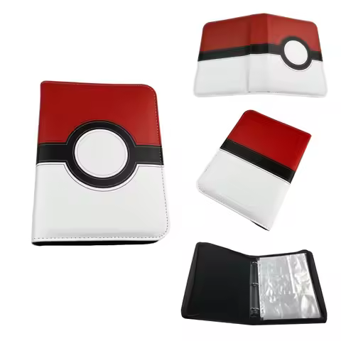 Pokemon Poke Ball Card Binder Ultraman Album Closed Pocket Card Collection Book Game Card Storage Fo