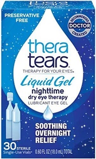 ▶$1 Shop Coupon◀  TheraTears Liquid Gel Nighttime Eye Drops for Dry Eyes, 30 Count (Pack of 1)