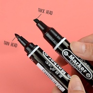 Maker Pen Oily Double-headed Thick Thin Marker Pen/School Office Stationery