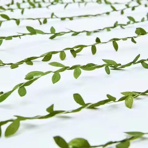 Leaf Ribbon Artificial Vines Foliage Green Artificial Eucalyptus Leaf Garland Garland Green Leaves R
