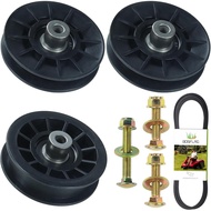 2 Pek Pulley 532194326 dengan Pulley 532194327 dan Tali Sawat 130969 menggantikan Pulley Idler Craft