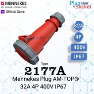 Menges 2177 Connector AM-TOP 32A 4P 400V IP67 Industrial Plug Socket