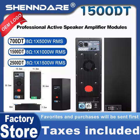 ShennDare 1500DT Professional Active Speaker Amplifier Module Class TD 1x1000w 8OHM DJ Subwoofer Amp