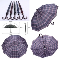 24” sb umbrella j-handle sliver backing umbrella