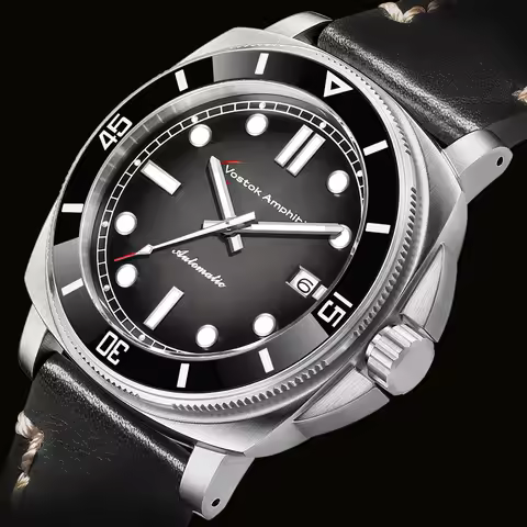 Luxury Watches Man Mechanical Movement Dome Sapphire Glass Automatic Wristwatch Waterproof Branded C