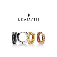 Eramyth Jewelry ต่างหูห่วง เงินแท้ 92.5 ขนาด 13MM ฝังเพชรสวิส CZ SH-0128 สินค้ามาตรฐานส่งออก(พร้อมส่