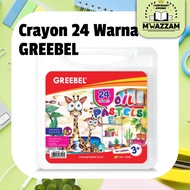 GREEBEL Crayon Kids Oil Pastel Crayons 24 Colors