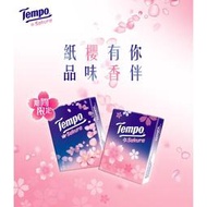 Tempo紙手帕 櫻花味限量版(7抽x18包/組)*5組  002