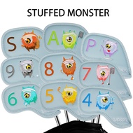 [SM] 9Pcs Golf Club Head Covers Golf Club Wedge Iron Protective Headcover Thick Faux Leather Golf Ir