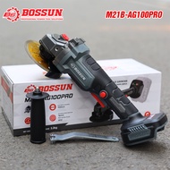 COMBO MÁY SIẾT BULONG + MÁY MÀI PIN BOSSUN M21B-AG100PRO KHÔNG CHỔI THAN PIN 15CELL CHÂN PIN PHỔ THÔ