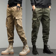 Seluar Kargo Lelaki Poket Tepi Kerja Slim Fit Cargo Pants Men Tactical Multi Pocket Six 6 Poket Hiki