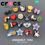 Jibbitz cross charms หัวเข็มขัดรองเท้า อุปกรณ์เสริมรองเท้า ลายการ์ตูนน่ารัก DIY หัวเข็มขัดตกแต่ง jib