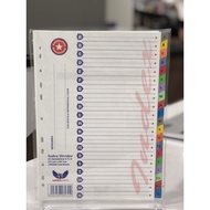 A4 Colour Paper Index Divider - A ~ Z