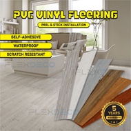 2MM Sticker Lantai Vinyl Pelekat Waterproof Lantai Pelekat Vinyl Flooring Thick Waterproof Self Adhe