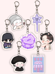 1pc Acrylic hoạt hình MAGIC SHOP/BANGTAN/HOPE WORLD/ARMY Cake/Friendship Keychain: Có phụ kiện túi n