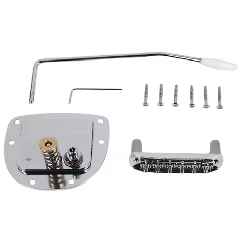 ONGE Guitar Bridge Pull Plate Tremolo For Mustang And Jazzmaster Repaclement Accessories