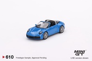 Porsche 911 Targa 4S Shark Blue LHD 1:64 (MINI GT)