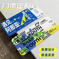 Customized Tickets Approach Tickets Tickets Customized Music Festival Materials Invitation Commemora