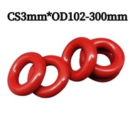 [YMH-BY1] silicone O-ring Red/Ring O Ring Gaskets CS3mm*OD102-300mm