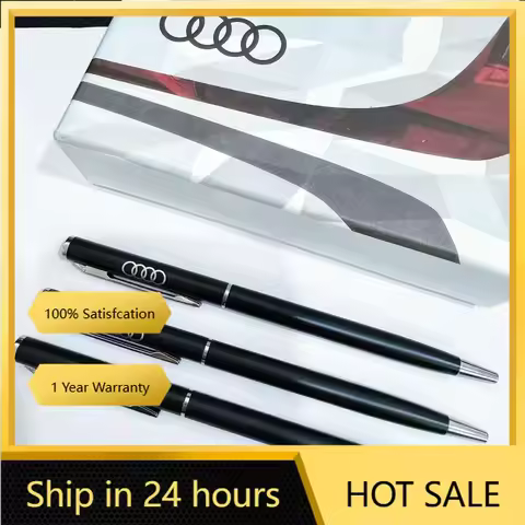 2025 Hot Car Logo Portable Ball Pen Men's Gift Business Accessorie For Audi Sline TT Q2 Q3 Q5 Q7 Q8 
