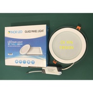 THOR ROUND SHAPE WITH GLASS SIDE LED DOWNLIGHT 6 INCH 18 WATT BY 3 COLOUR LIGHTING (XT-R180/18WG-3C)