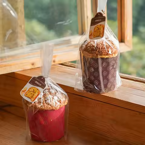 【AD】5pcs Panettone Paper Tray Dove Mold Pastry Bread Cake Carton Packaging Cake Decoration Christmas