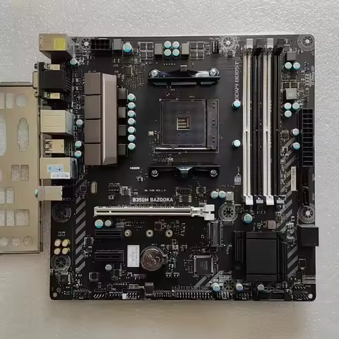 Used B350M BAZOOKA Motherboard AM4 AMD B350 4×DDR4 M.2 HDMI VGA DVI mATX for MSI