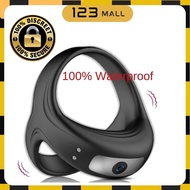 123 Mall 10 Multi Modes Vibrator P-enis Ring 100% Waterproof Usb Rechargeable Delay Ring Adult Sex T