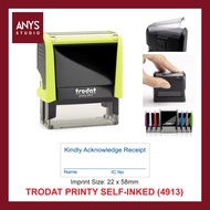 [Custom Made] (4913P4) TRODAT Printy Self-Inked Stamp (Black, Blue, Red Ink)