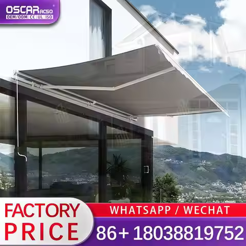 Full Cassette Awning Patio Semi Cassette Awning Retractable Shade Outdoor Shelter Garden Balcony Ret