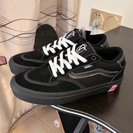 【Ready stock】Vans Skate Rowan Pro Skating Shoe Classic Lightweight Comfortable Black Warrior(Maximum