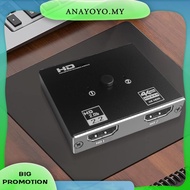 [anayoyo.my] 4K/8K 60Hz HDMI-Compatible Switcher Splitter Bi-Direction 1x2/2x1 Switcher