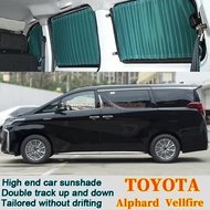 TOYOTA Alphard Vellfire Sunscreen Car Sunshade Curtains Track Adhesive Private Insulated Curtains Su