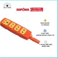 Ổ cắm điện lõi sứ chống cháy SOPOKA 6000W siêu chịu tải-Hàng chính hãng-Bảo hành 24 tháng