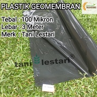 PLASTIK GEOMEMBRAN HDPE LEBAR 3 METER TEBAL 100 MIKRON TANI LESTARI
