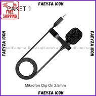 Mic Bpro 5 Ae3S Microphone Jack 2.5Mm Lavalier Clip On For B-Pro Alpha Kualitas Premium