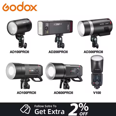 Godox AD II Series Out-door TTL Flash AD100/200/300/400/600PROII For Nikon Canon Sony Fuji Olympus L