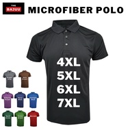 PLUS SIZE (4XL/5XL/6XL/7XL) Microfiber Polo T-Shirt/Jersi Polo T-Shirts/Collar Jersey/Baju Berkolar/Baju Lelaki/Baju Kolar Jersi/Plus Size T-Shirt/Big Size T-Shirt (Short Sleeve)