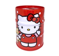 Hello Kitty 油桶型鐵存錢筒-紅