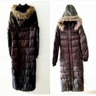 Preloved Long Coat Over Coat Baju Winter Dingin Black (Bekas pakai)