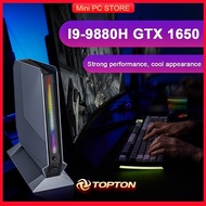 คอมพิวเตอร์ขนาดเล็กเล่นเกม Topton I9 9880H I7 9750H GTX 1650 4G กราฟิก Nvme 2Xddr4 Windows 11เดสก์ท็อปเกมส์พีซี3X4k จอแสดงผล