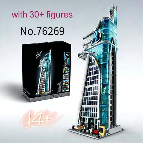 2026 NEW 5201pcs Heroes Street View Classic Avengers Tower Model 76269 Building Blocks Bricks Toys F